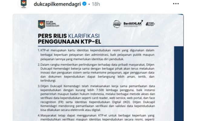 Dukcapil Tegaskan Fotokopi KTP-el Masih Berlaku, Ini Klarifikasi Resmi Kemendagri