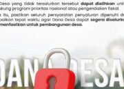 Dana Desa Tahap 2 Tahun 2026 Segera Cair, Kemenkeu Ingatkan Risiko Penghentian Penyaluran Bisa Terjadi