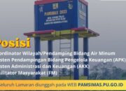 Lowongan Kerja! Loker Pendamping Pamsimas 2026 di Provinsi Bengkulu Dibuka