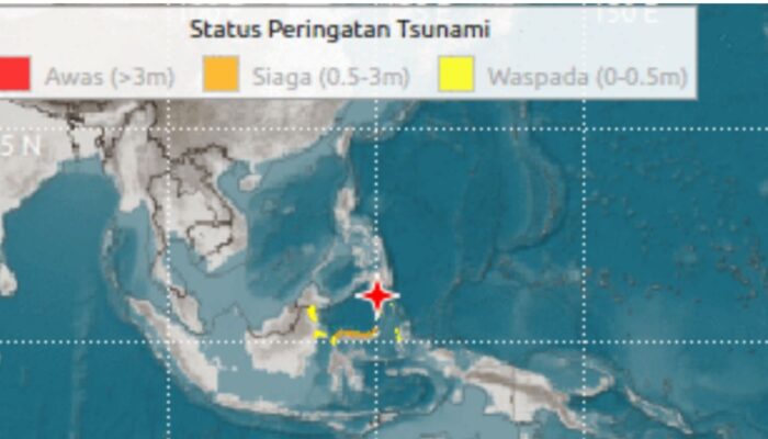 BREAKING NEWS: Gempa Bumi M7,7 Guncang Sulut Pagi Ini, BMKG Keluarkan Peringatan Dini Tsunami!