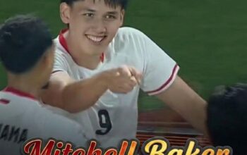 Mesin Goal Baru Timnas Indonesia, Mitchell Baker Hat-trick Goal Dilaga Debutnya di Piala AFF 2026