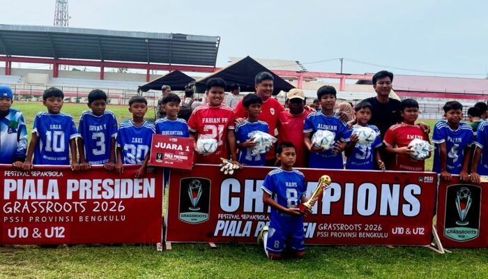 Tekuk Persipa di Final, Utara United BMN U12, Wakili Bengkulu ke Piala Presiden