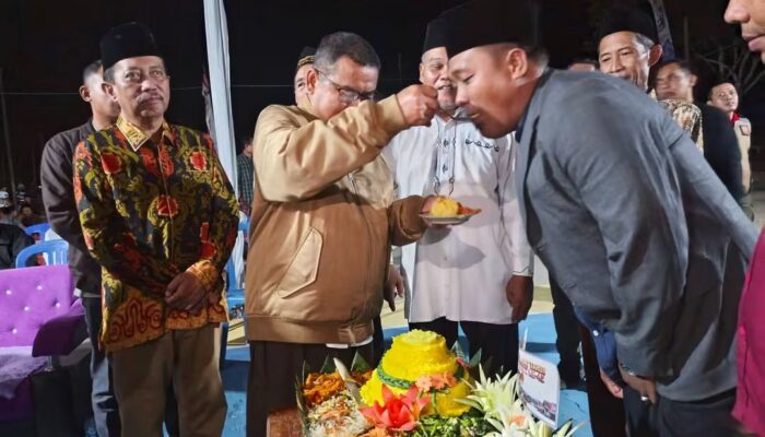 Meriah! Syukuran dan Do’a Bersama HUT Desa Tanjung Harapan Ke-42 Dihadiri Wabup Sumarno dan Jajaran Pejabat Daerah