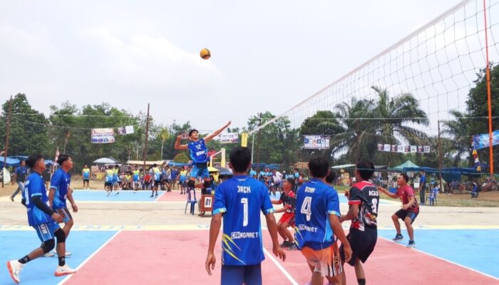 Turnamen Voli Ball Se-Provinsi, Meriahkan Hari Jadi Desa Tanjung Harapan Ke-42 Tahun