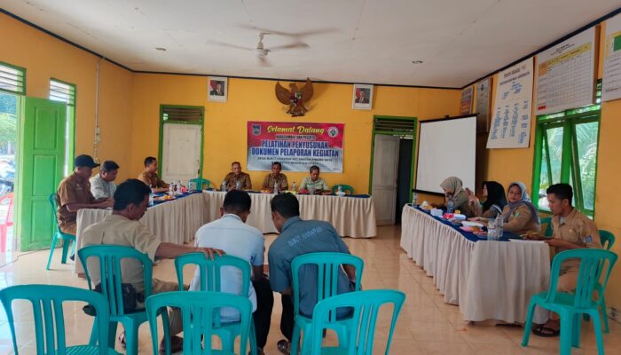 Tertib Administrasi, Pemdes Bukit Harapan Gelar Pelatihan Penyusunan Dokumen Kegiatan Desa